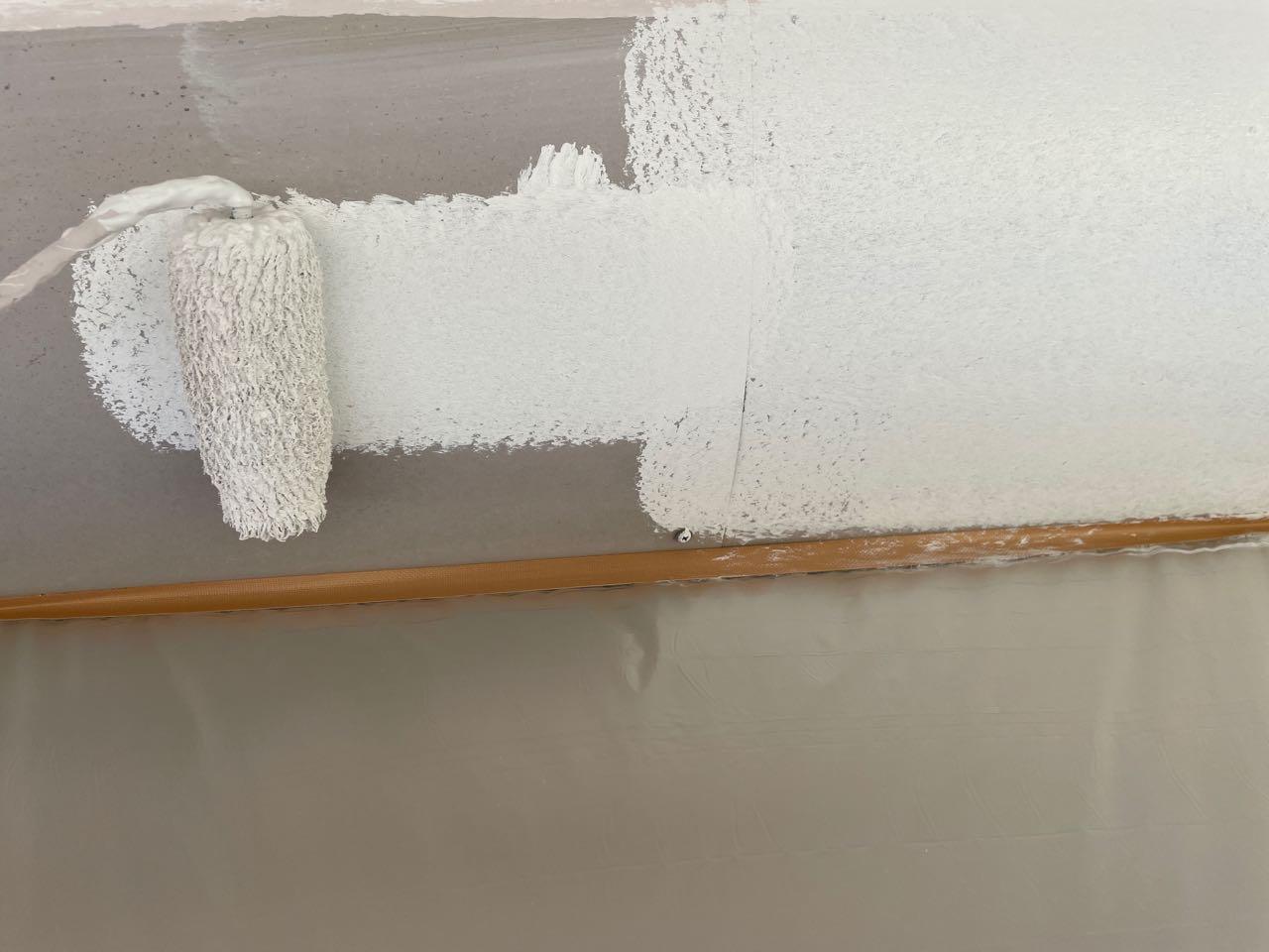 【シャッターボックス塗装】下塗り