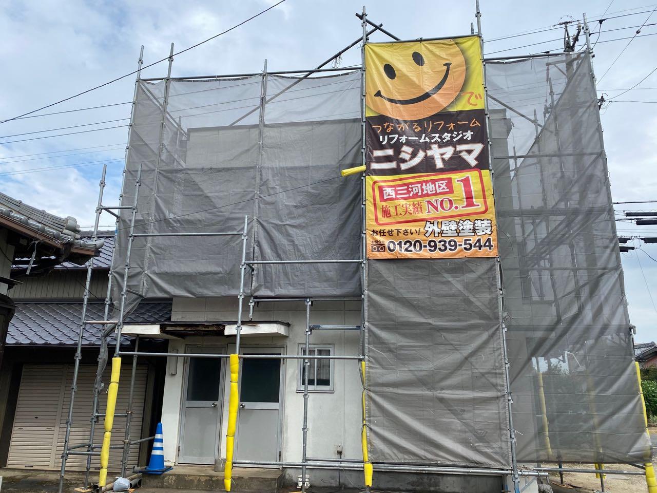 【足場設置工事】完了全景