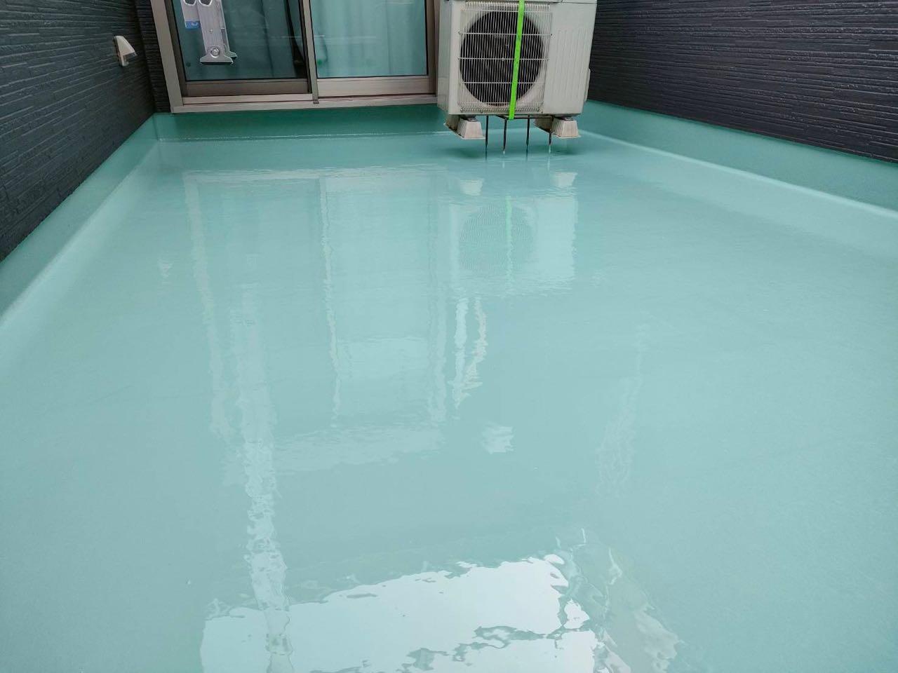 【防水工事】ウレタン防水塗布2回目