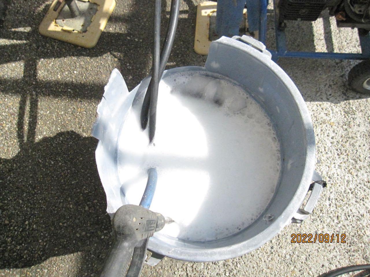 【バイオ洗剤準備】洗浄液攪拌