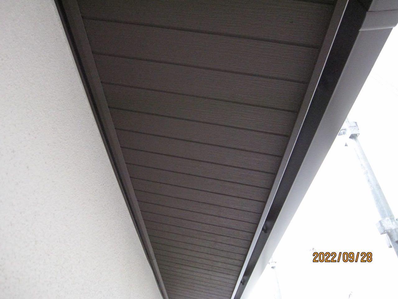 【軒天塗装】完了