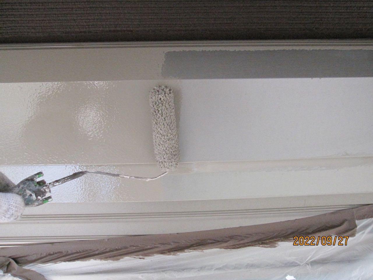 【シャッターボックス塗装】下塗り