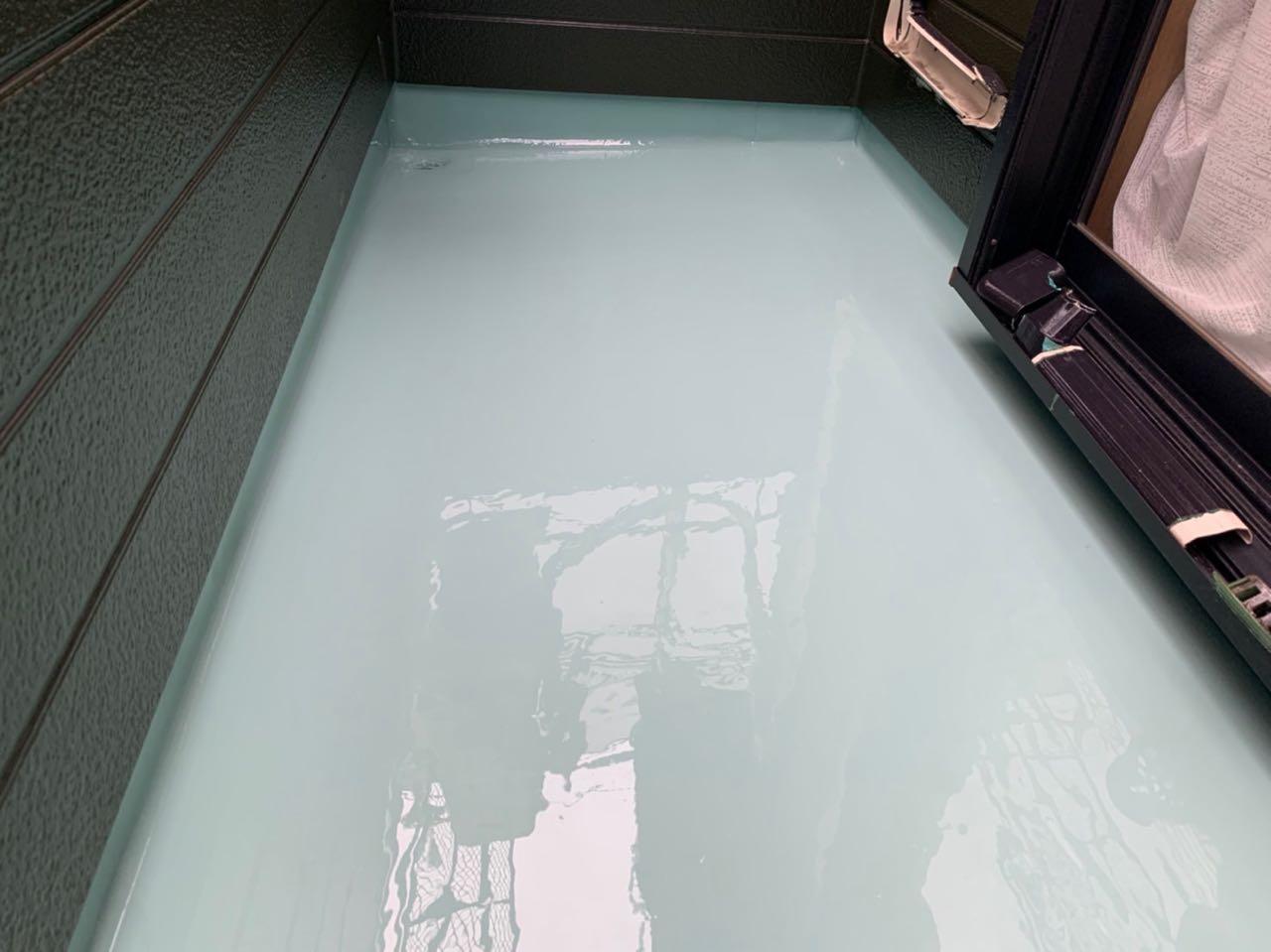 【防水工事】ウレタン防水塗布2回目