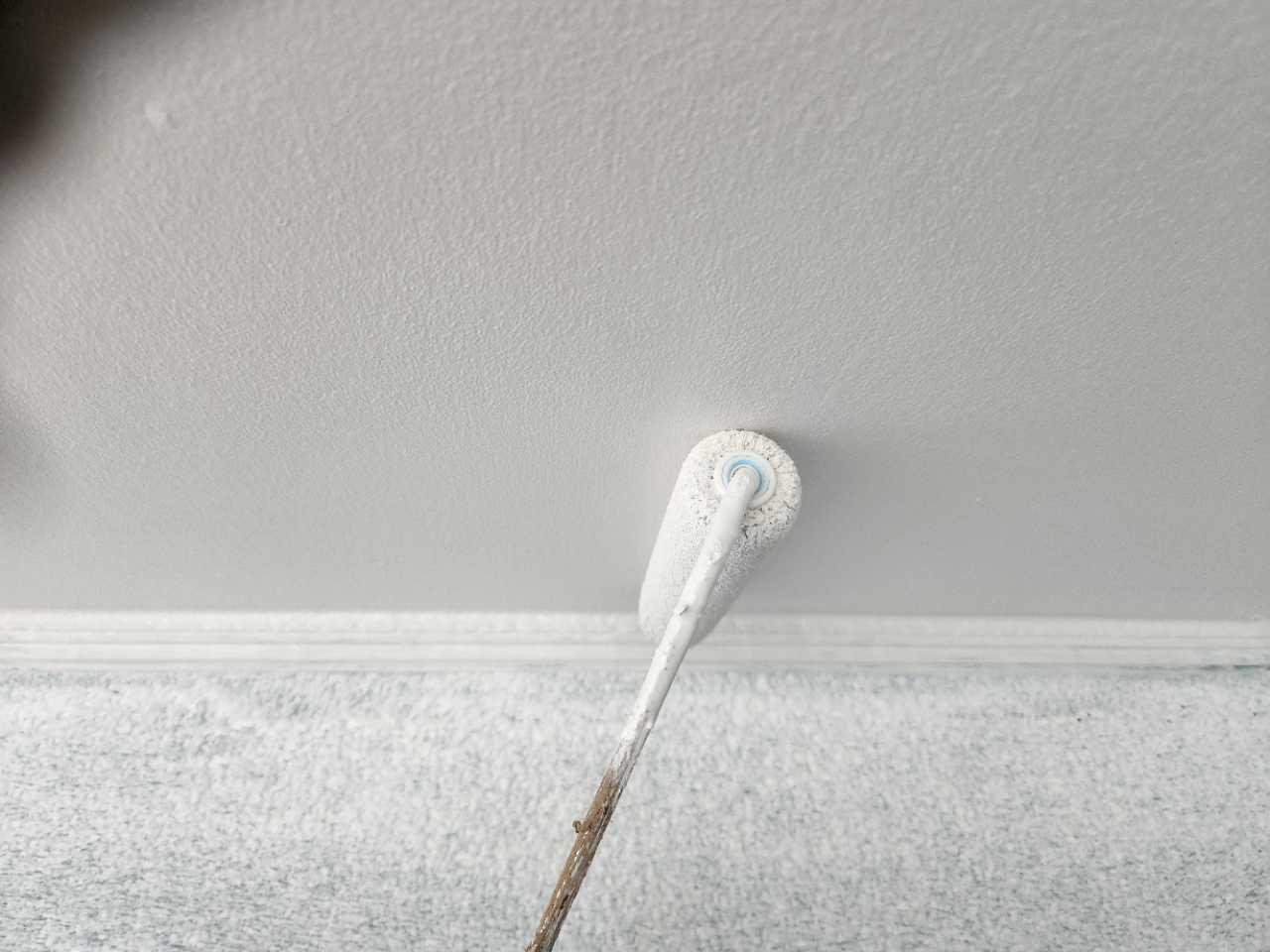 【軒天塗装】上塗り