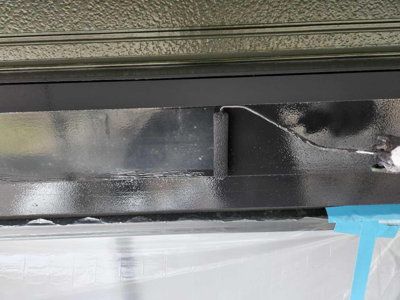 【シャッターボックス塗装】下塗り