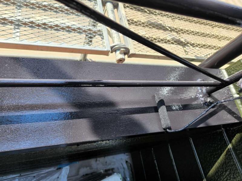 【笠木塗装】上塗り