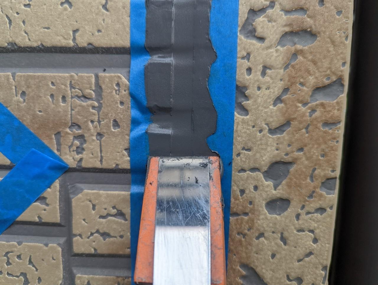 【シーリング工事】ヘラ押さえ