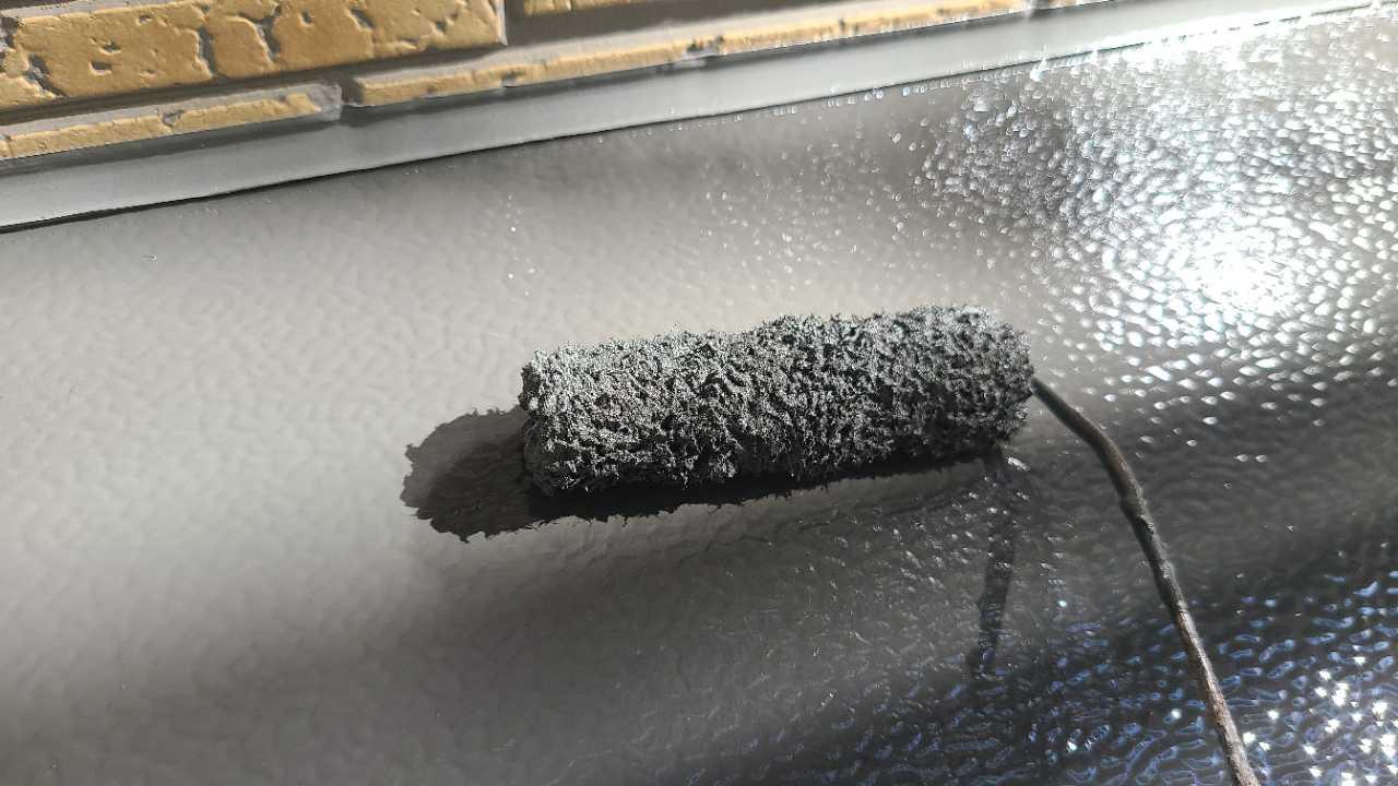 【庇塗装】上塗り