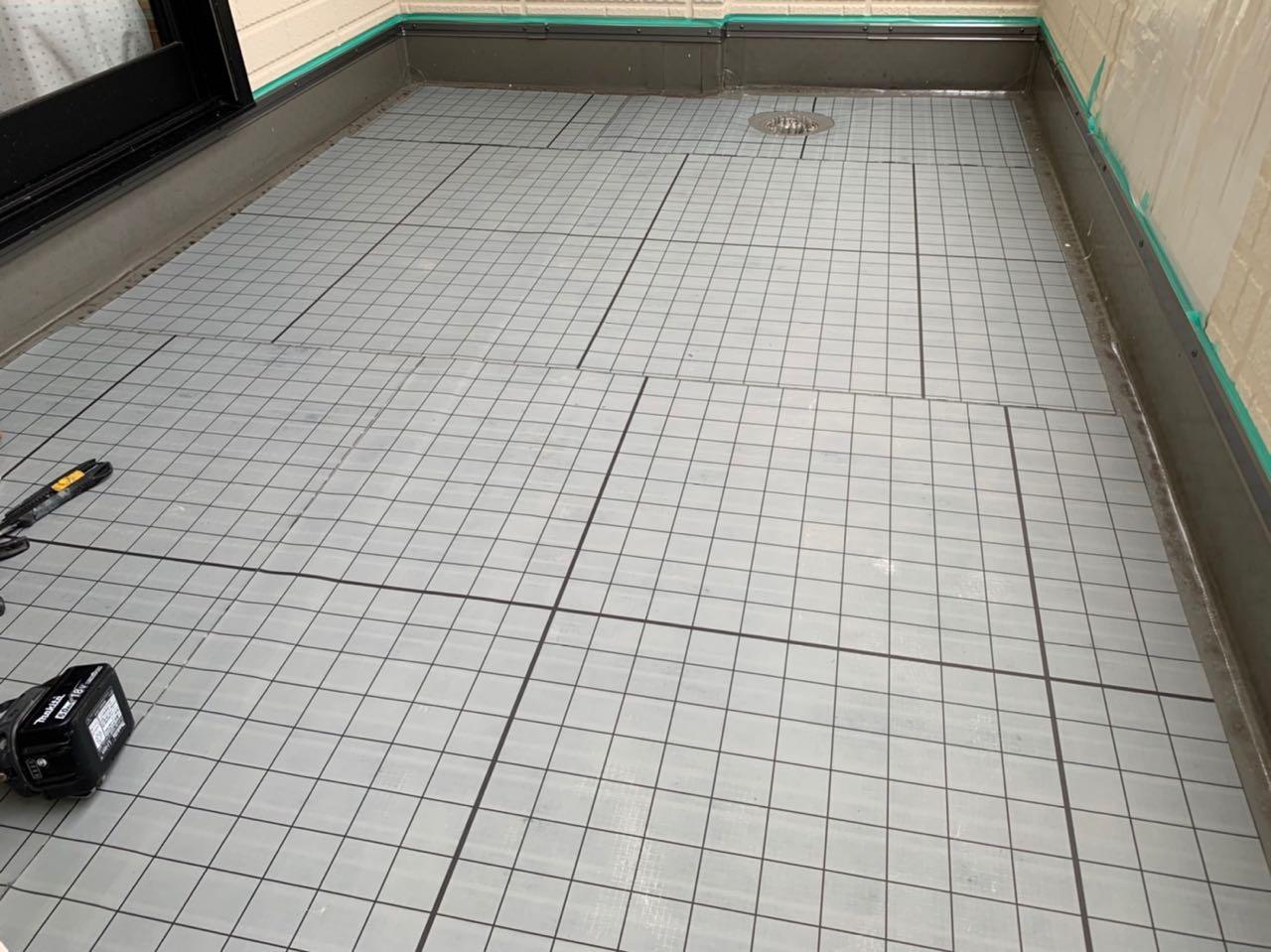 【防水工事】自着シート貼り