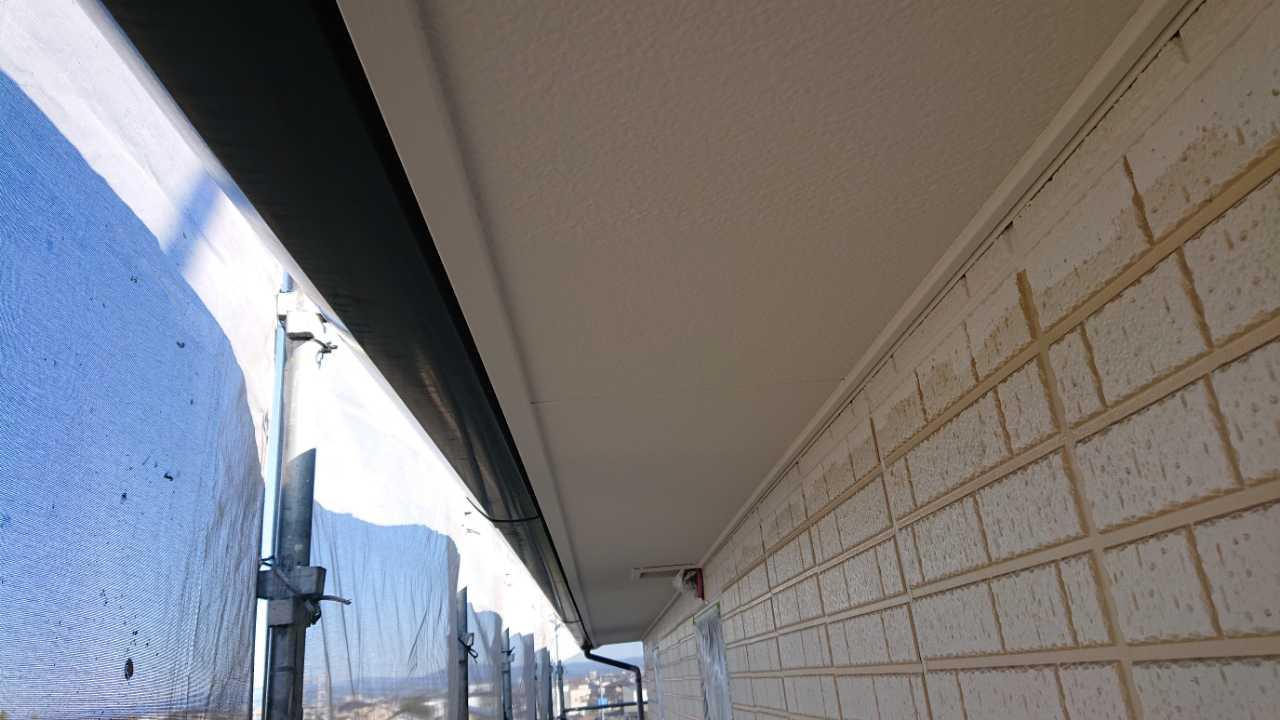 【軒天塗装】完了