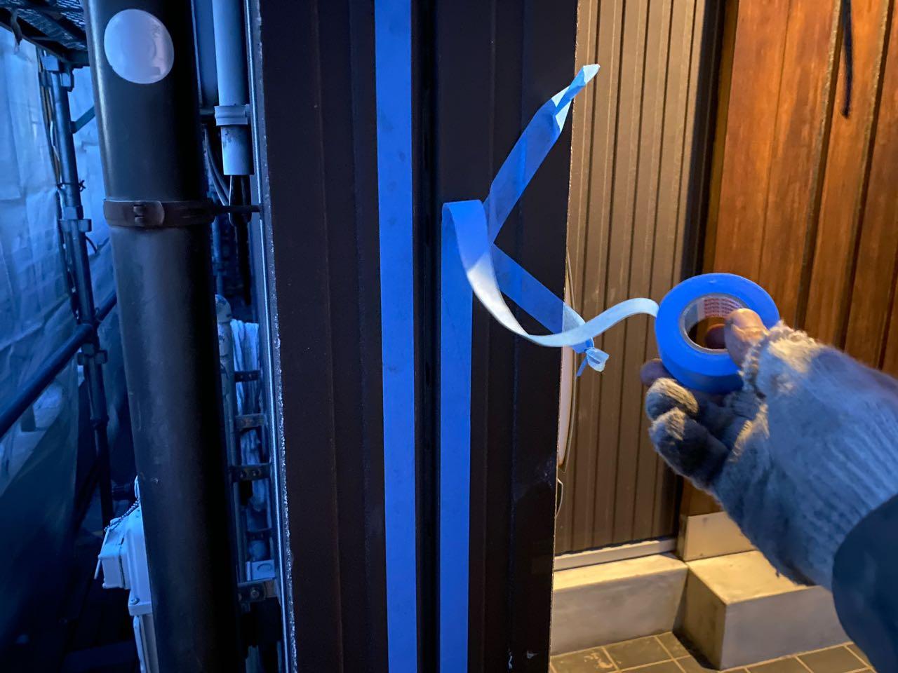 【シーリング工事】マスキング貼り