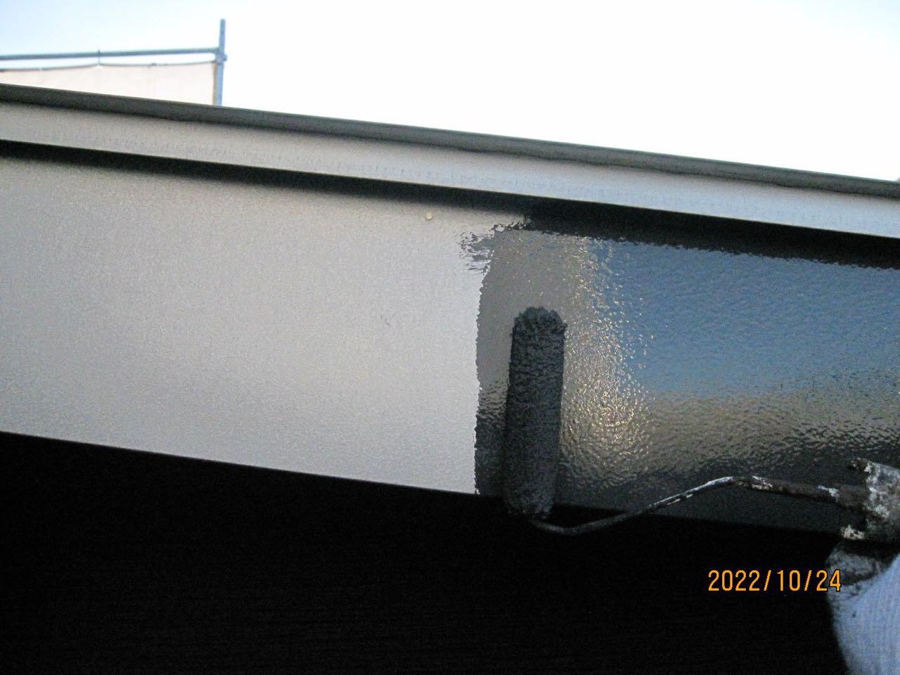 【破風・鼻隠し塗装】下塗り