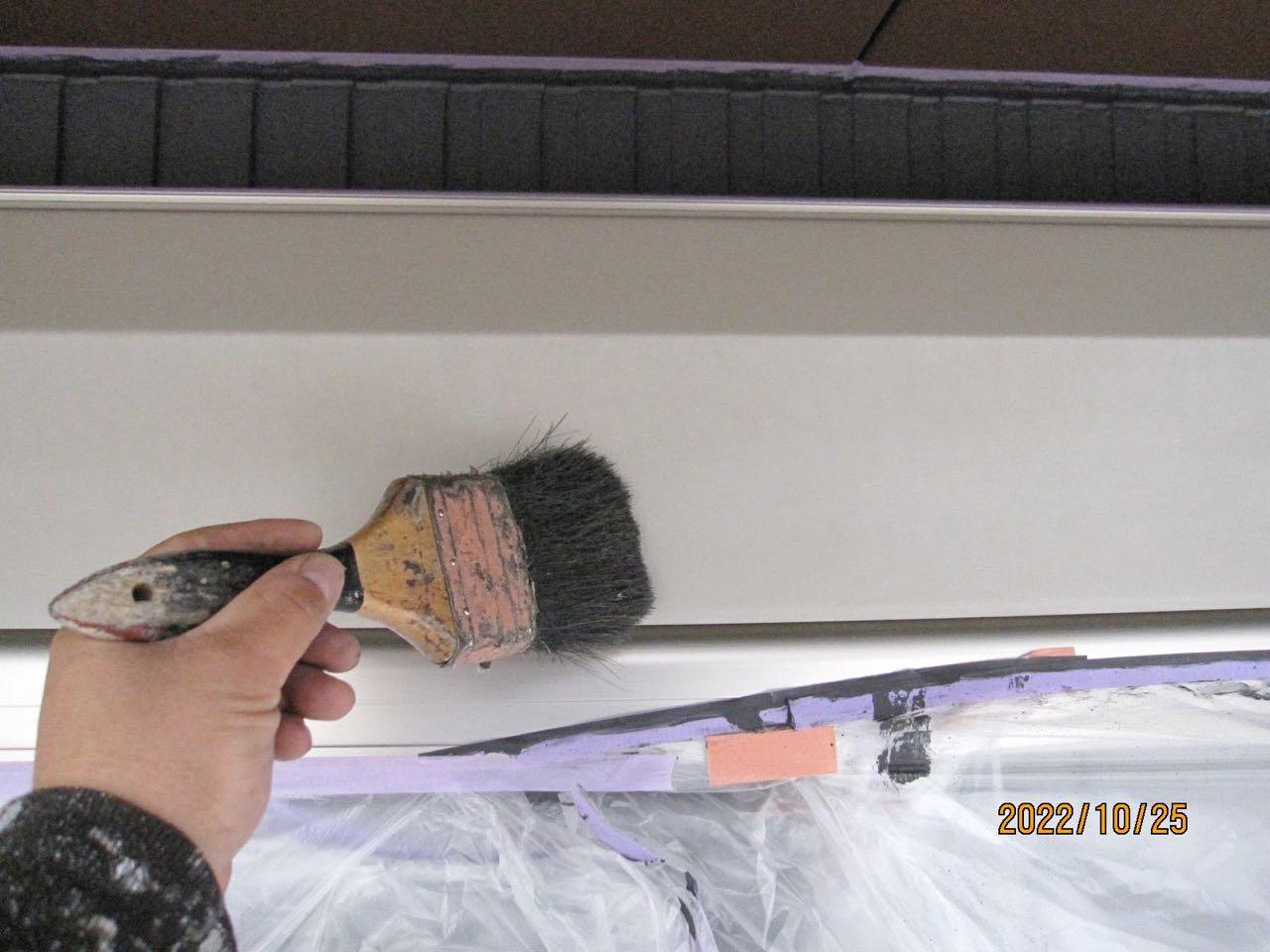 【シャッターボックス塗装】ケレン作業