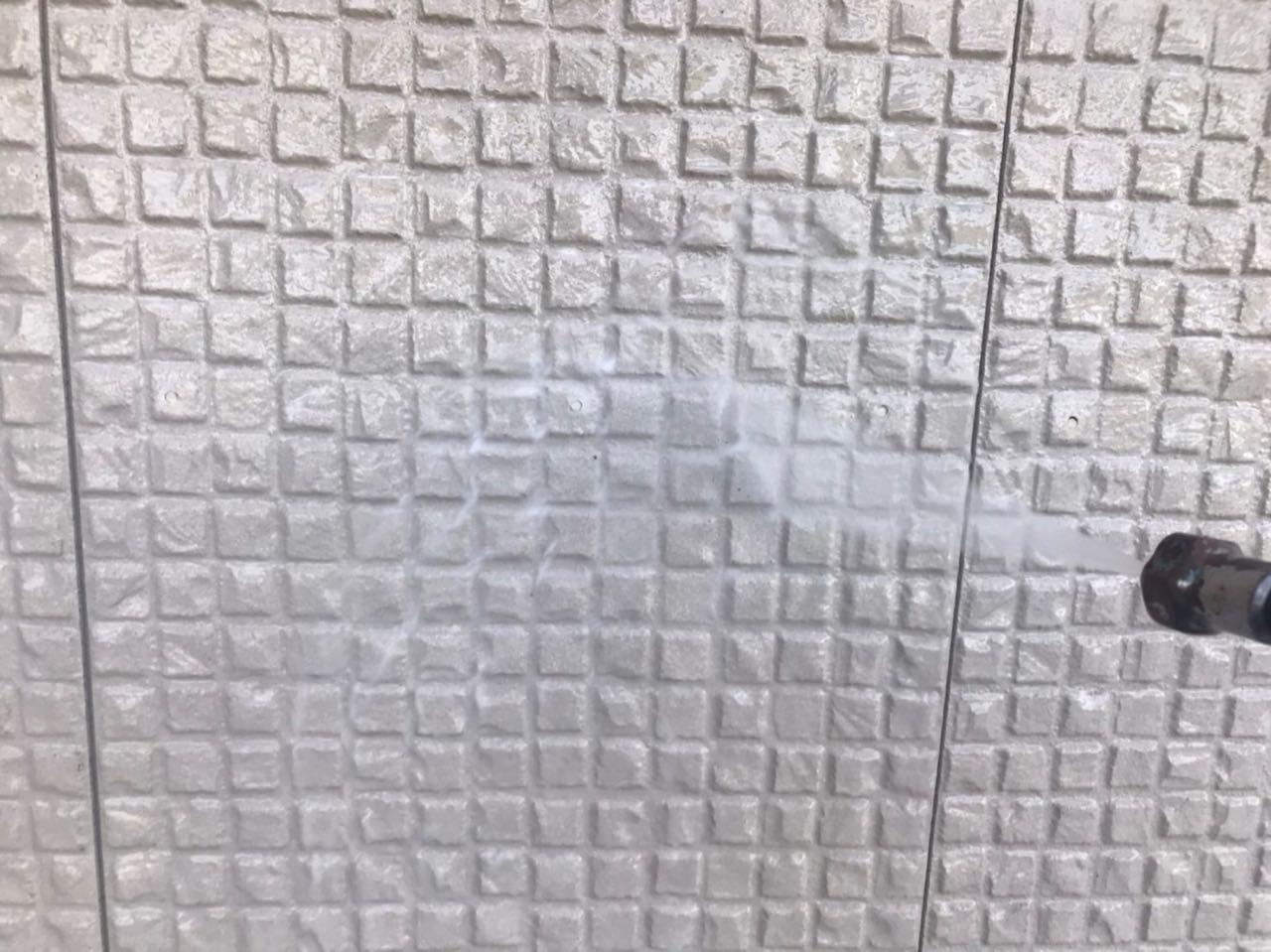 【外壁洗浄】バイオ洗剤塗布