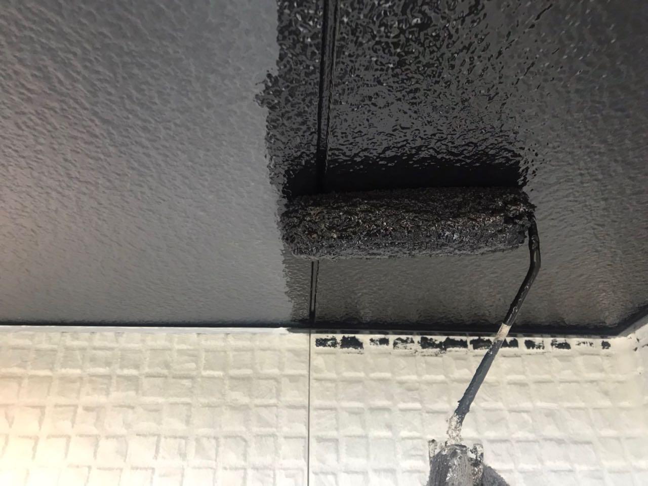 【軒天塗装】下塗り