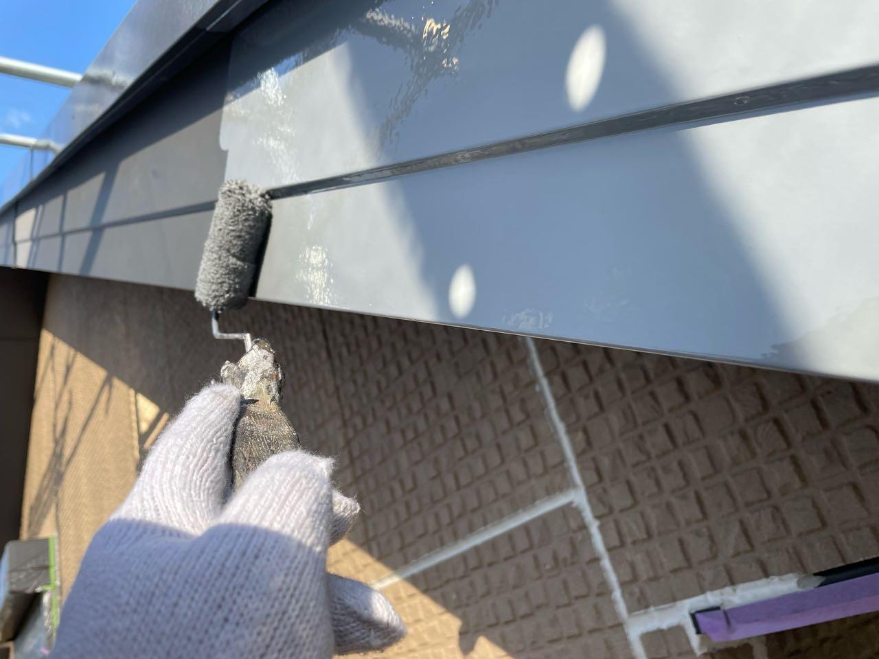 【破風・鼻隠し塗装】下塗り