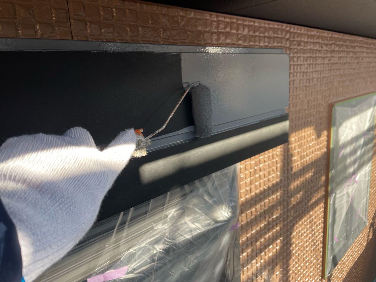 【シャッターボックス塗装】下塗り