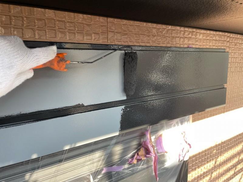 【シャッターボックス塗装】下塗り