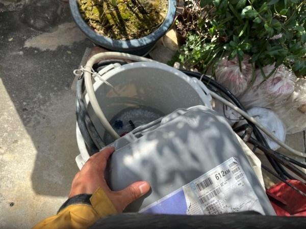 【バイオ洗剤準備】原液混入