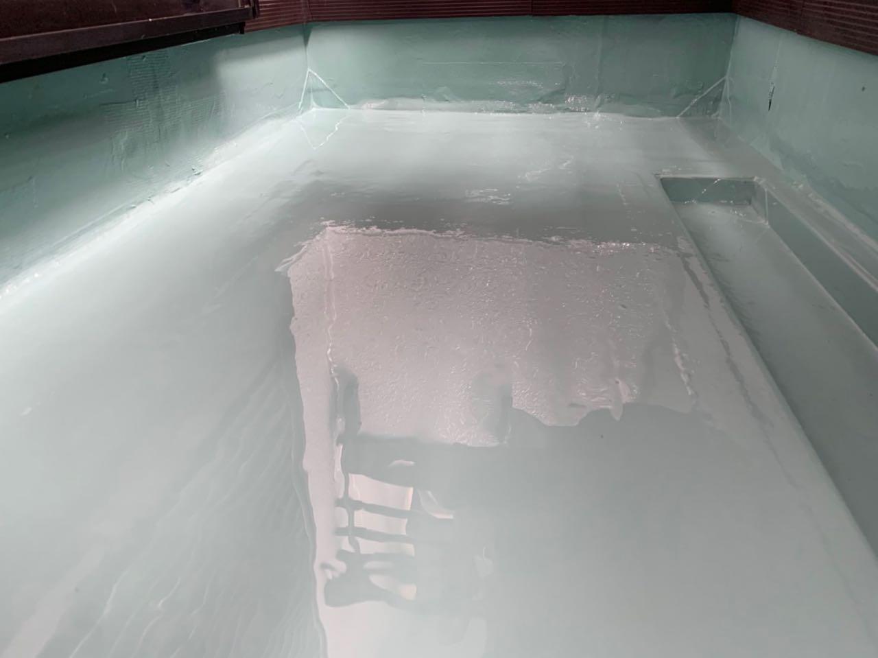 【防水工事】ウレタン防水塗布1回目