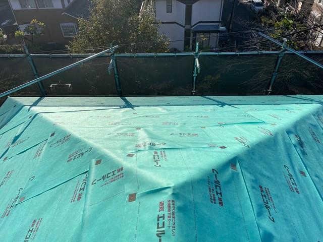 【屋根板金工事】ルーフィング