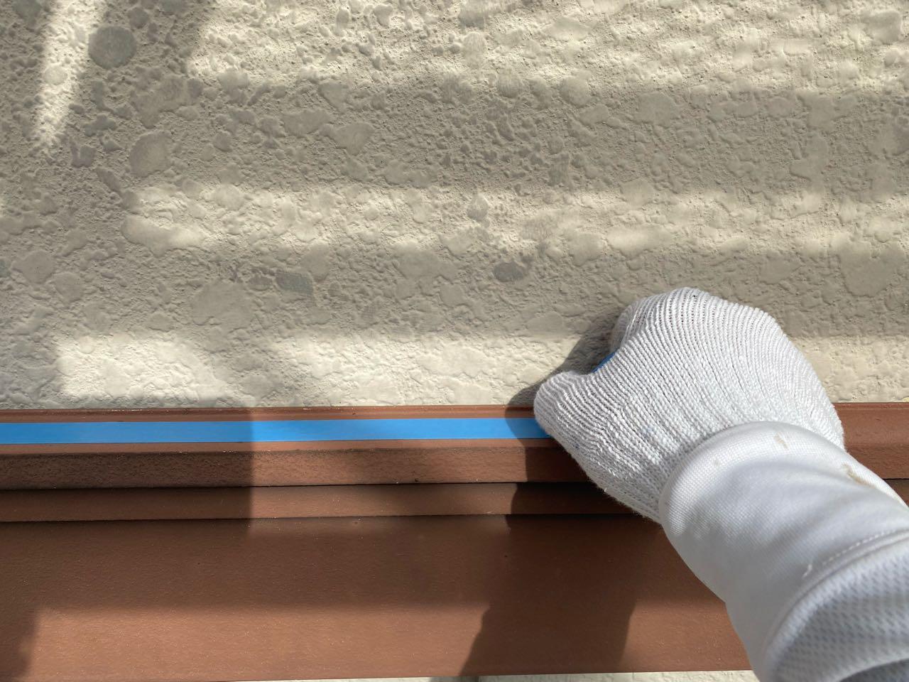 【シーリング工事】マスキング貼り