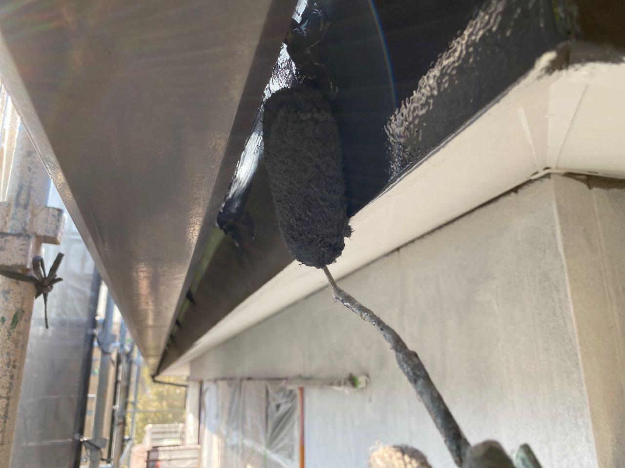 【破風・鼻隠し塗装】下塗り