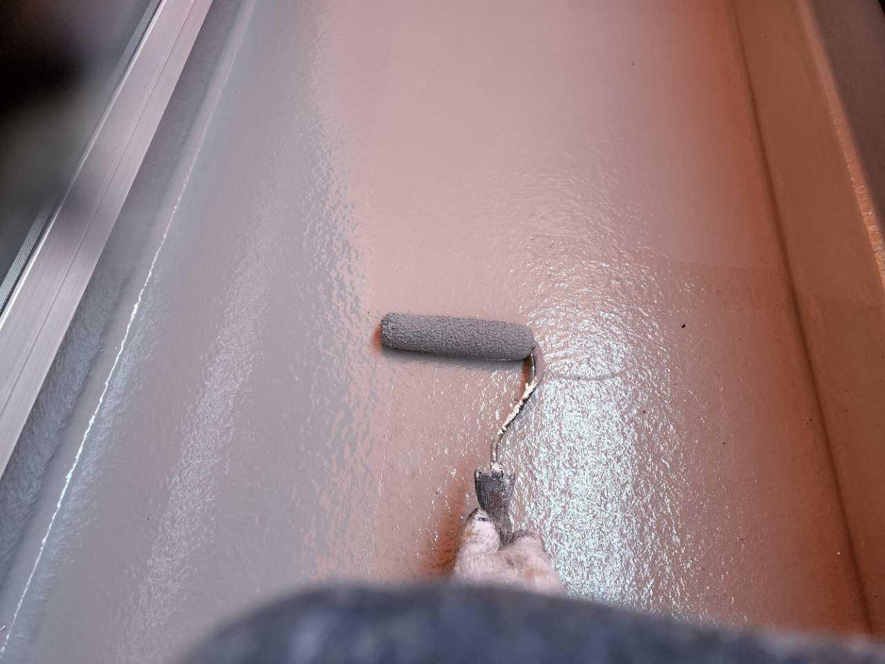 【防水工事】ウレタン防水塗布1回目