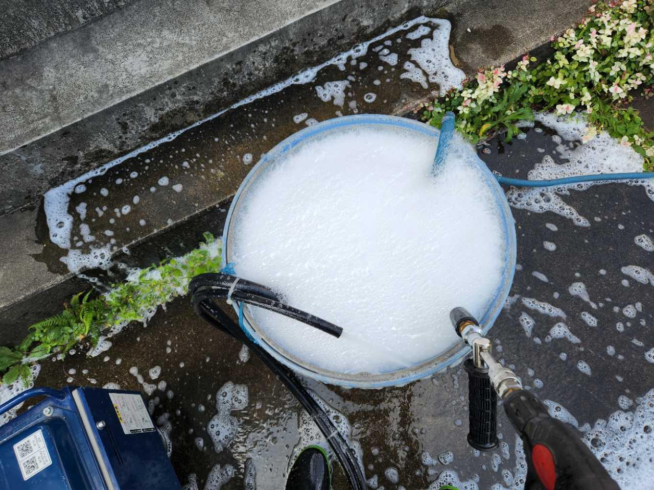 【バイオ洗剤準備】洗浄液攪拌