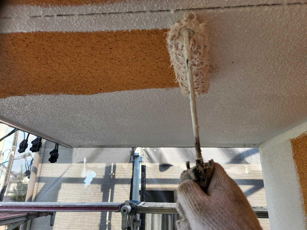 【軒天塗装】ケレン作業