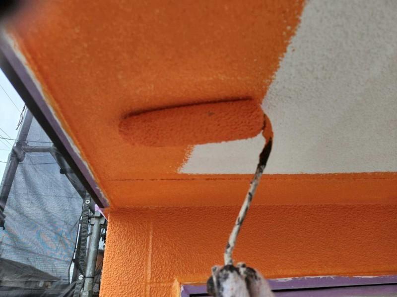 【軒天塗装】下塗り