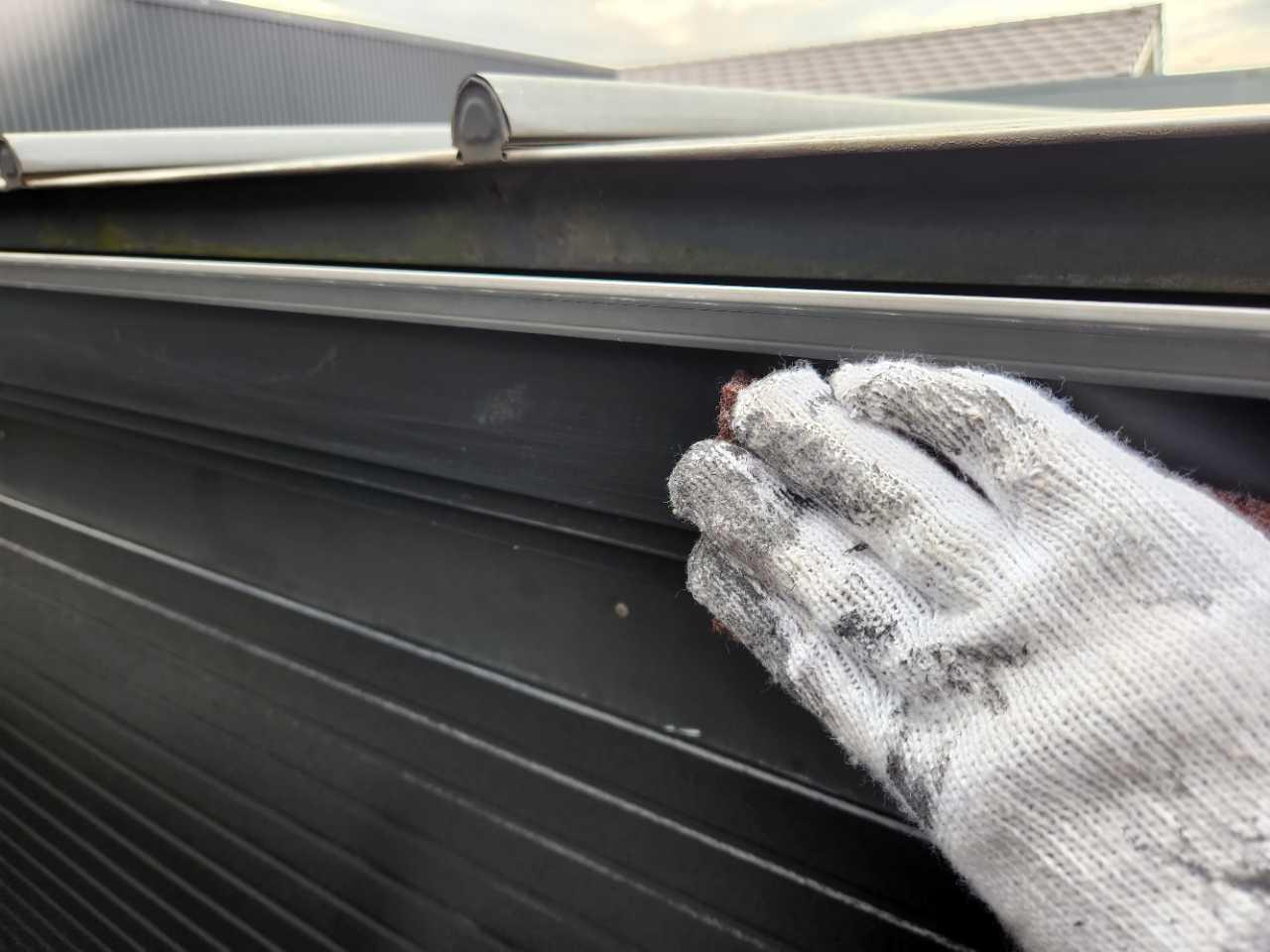 【雨樋塗装】ケレン作業