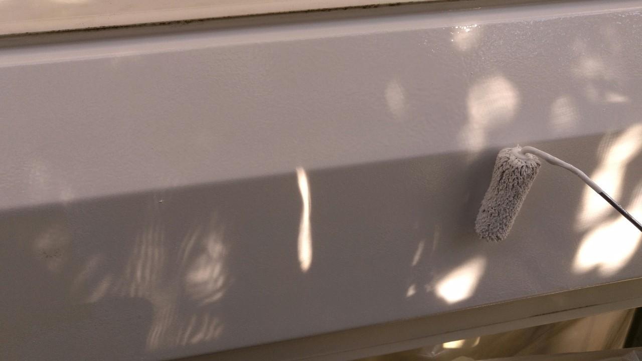 【シャッターボックス塗装】上塗り