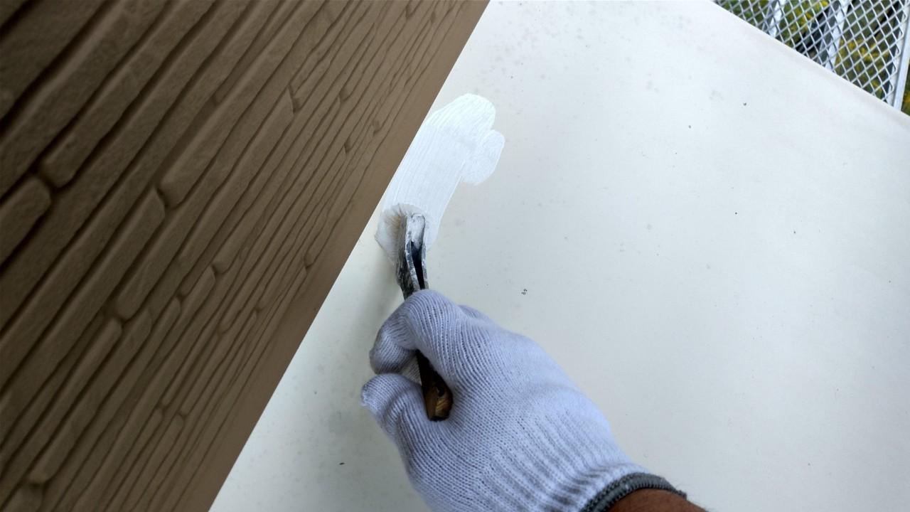 【庇塗装】下塗り