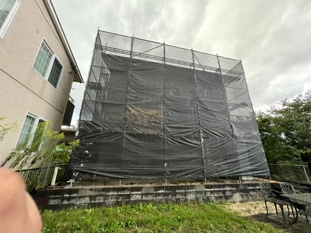 【足場設置工事】完了全景