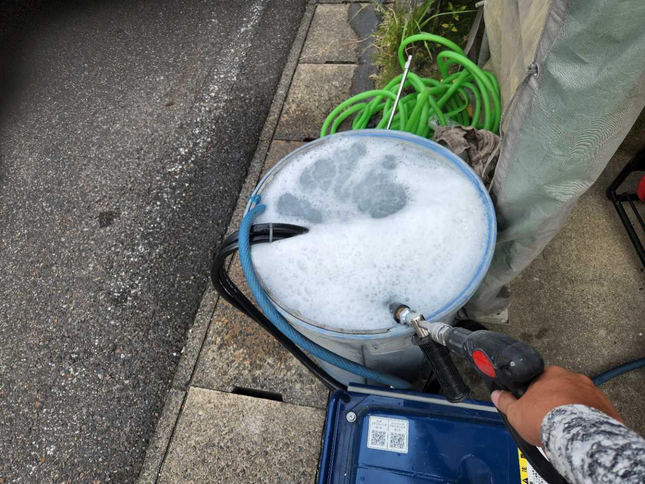 【バイオ洗剤準備】洗浄液攪拌