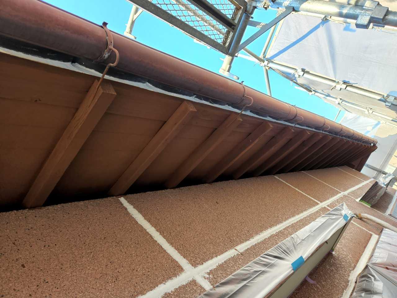 【軒天塗装】完了