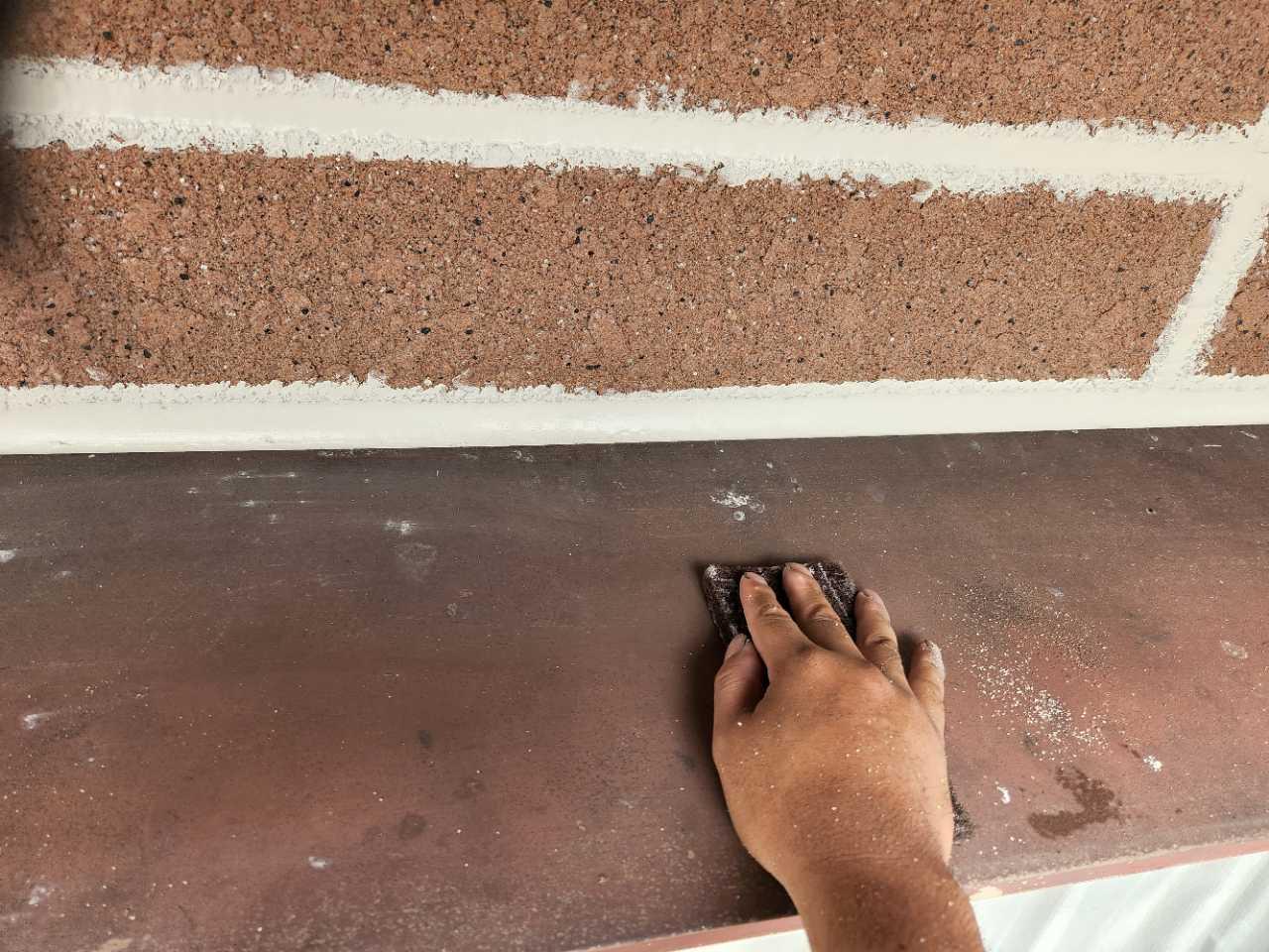 【庇塗装】ケレン作業