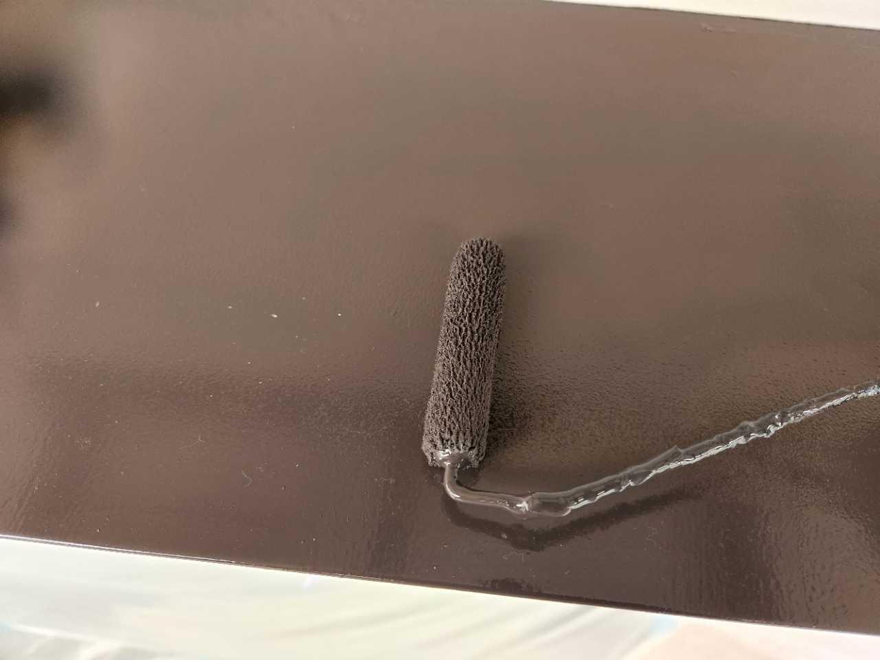 【庇塗装】上塗り