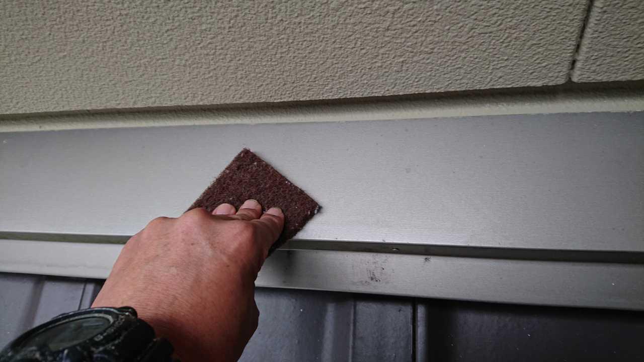 【熨斗板金塗装】ケレン作業