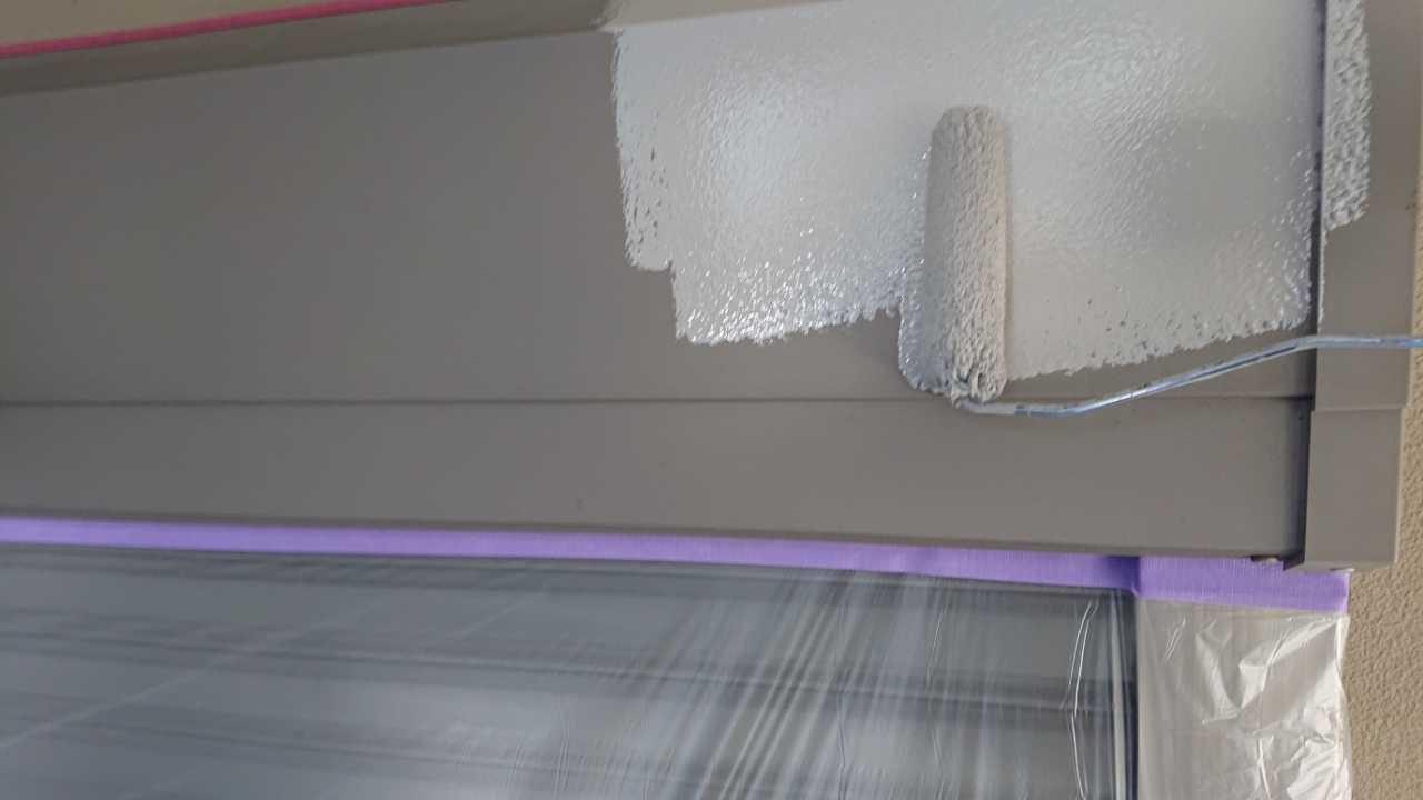 【シャッターボックス塗装】下塗り