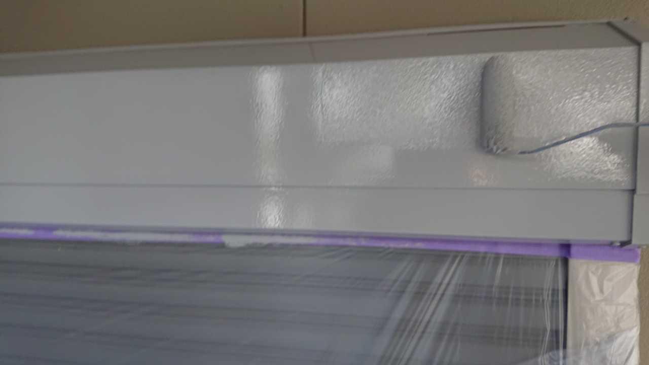 【シャッターボックス塗装】上塗り