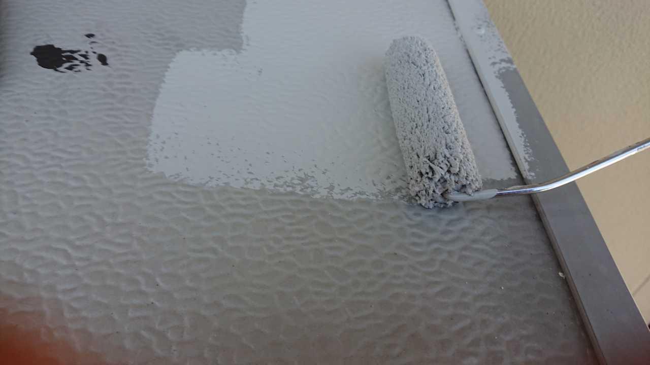 【庇塗装】下塗り