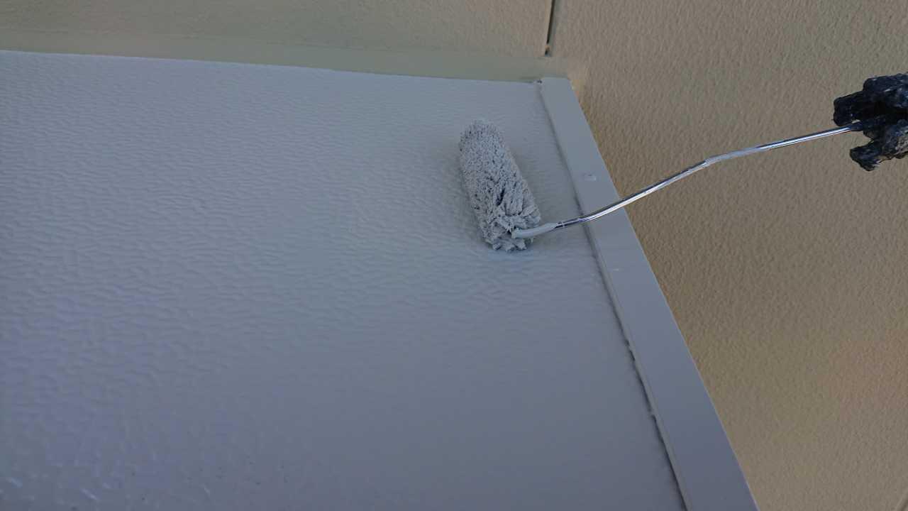 【庇塗装】上塗り