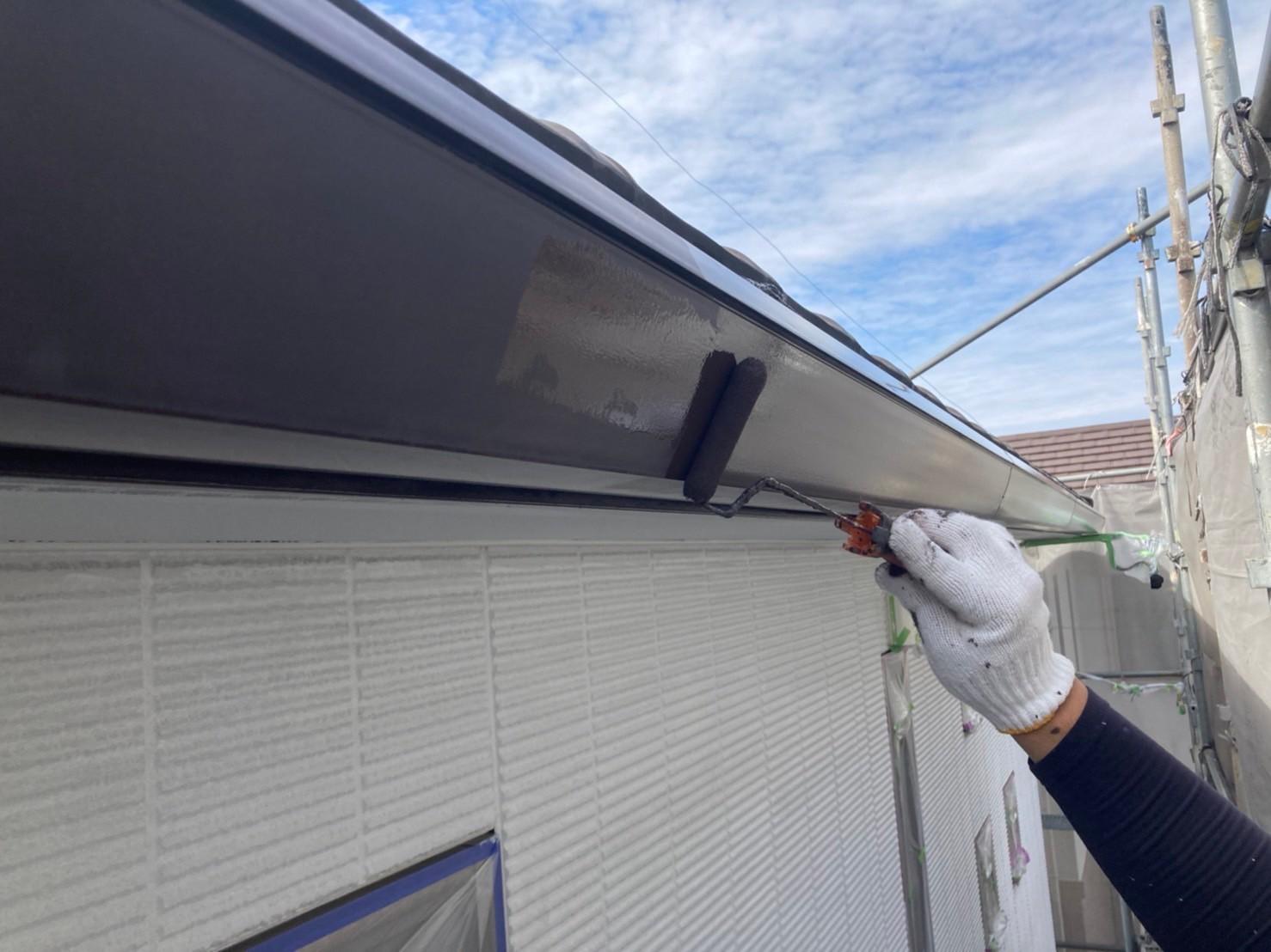 【破風・鼻隠し塗装】下塗り