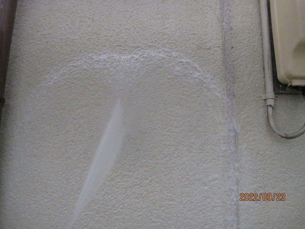 【外壁洗浄】バイオ洗剤塗布