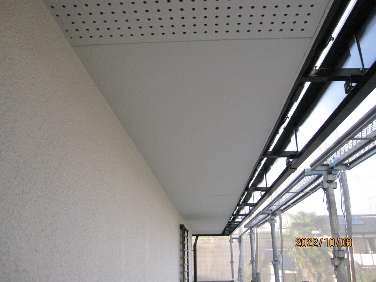 【軒天塗装】完了