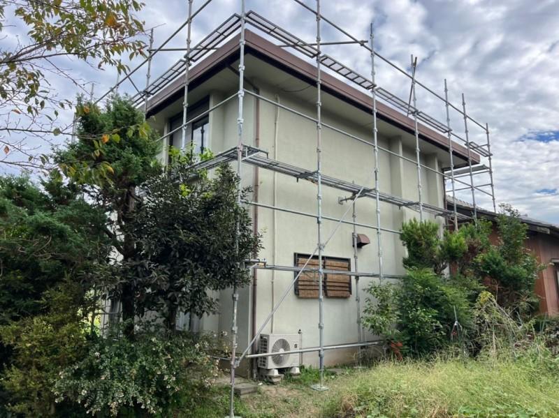 【足場設置工事】設置中