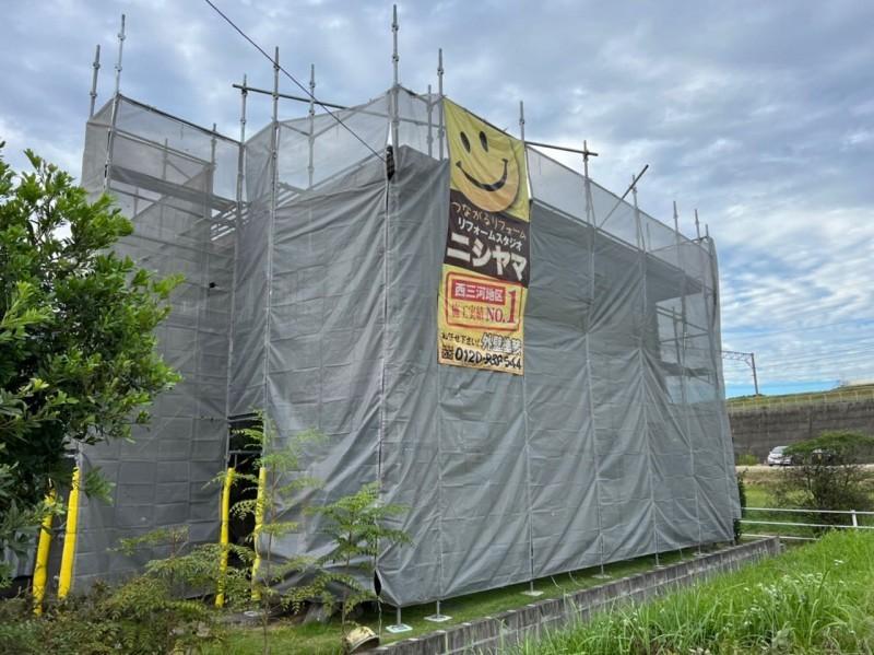 【足場設置工事】完了全景