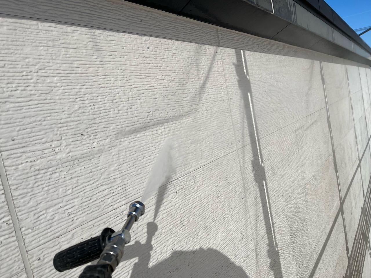 【外壁洗浄】バイオ洗剤塗布